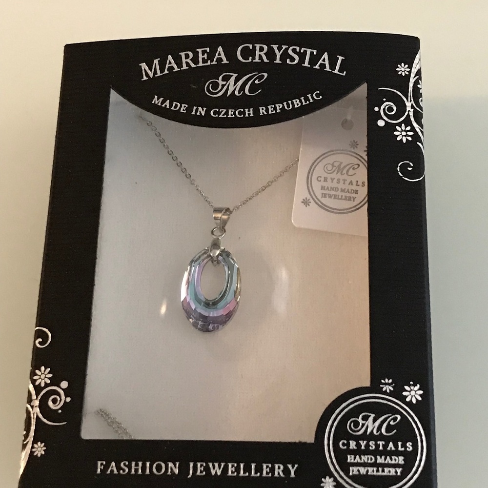 Handmade crystal necklace